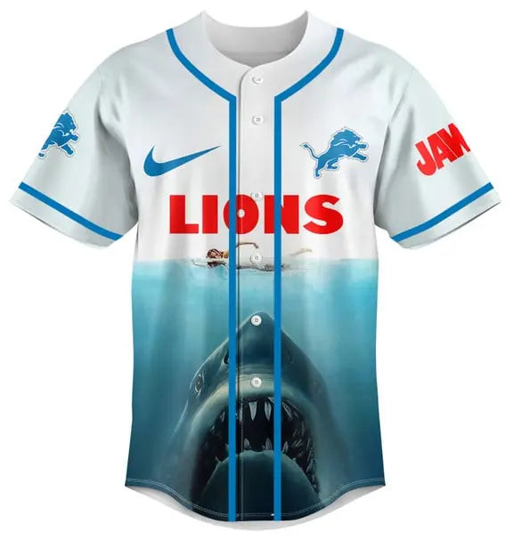 Detroit Lions | Premium NFL x Jaws Jersey HI – HuddleStyle.com - Image 3