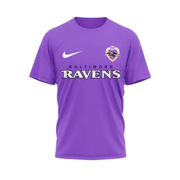 Baltimore Ravens | Premium National Purple Heart Day 3D Shirt HI – HuddleStyle.com - Image 3