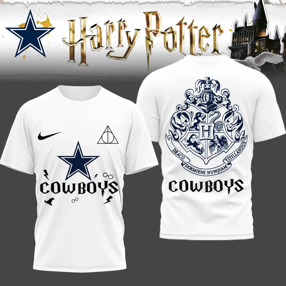 Dallas Cowboys | Premium NFL x Harry Potter 3D Shirt HI – HuddleStyle.com - Image 2