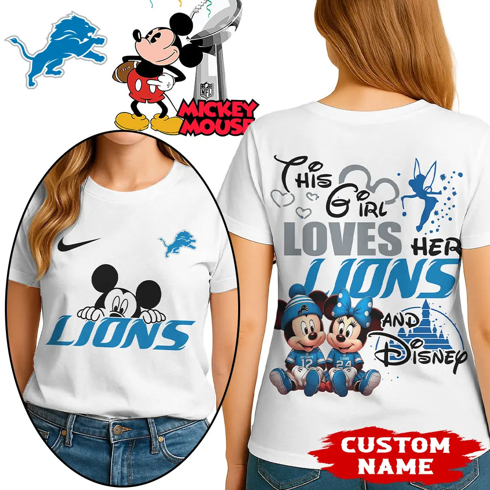Detroit Lions | Premium NFL Mickey Shirt HI – HuddleStyle.com - Image 3