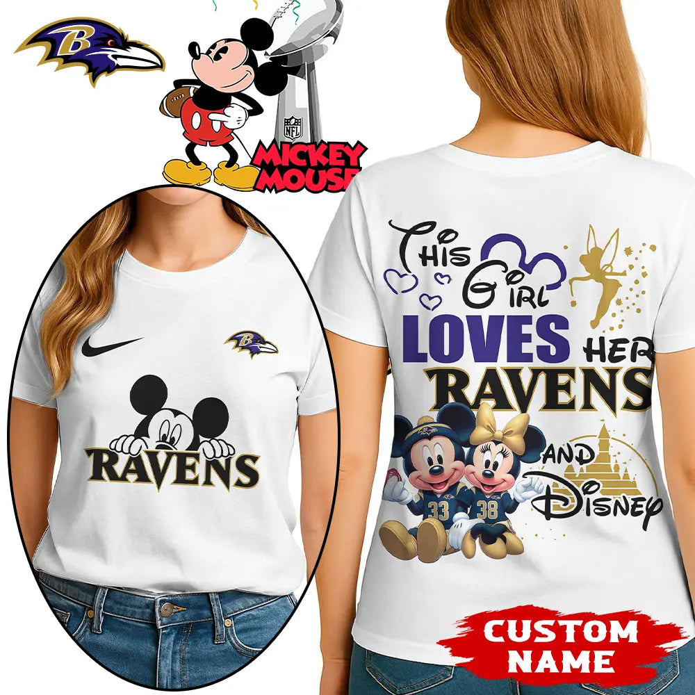 Baltimore Ravens | Premium NFL Mickey Shirt HI – HuddleStyle.com - Image 3