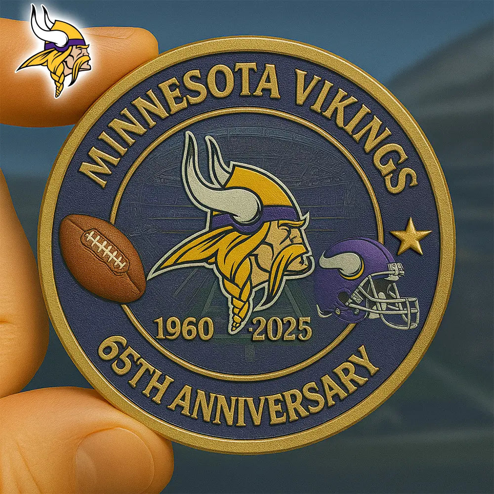Minnesota Vikings | Premium NFL Commemorative Coin HI – HuddleStyle.com - Image 3