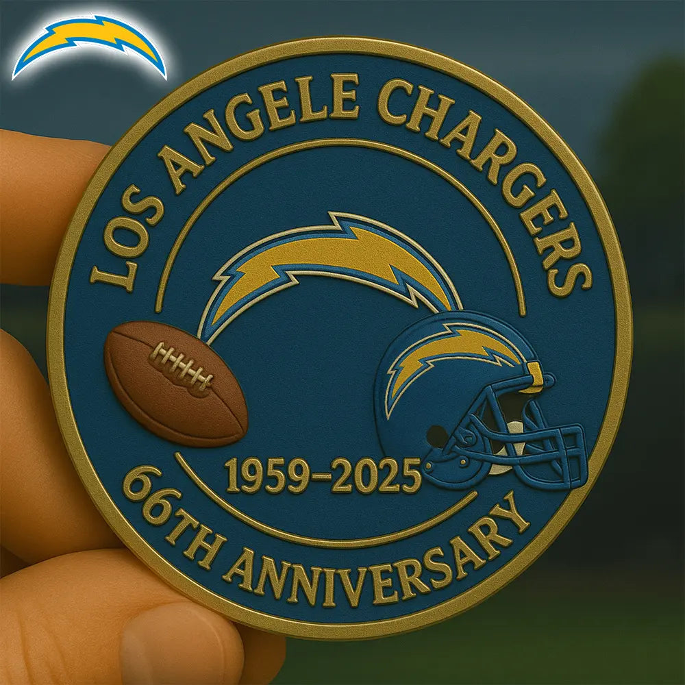 Los Angeles Chargers | Premium NFL Commemorative Coin HI – HuddleStyle.com - Image 3