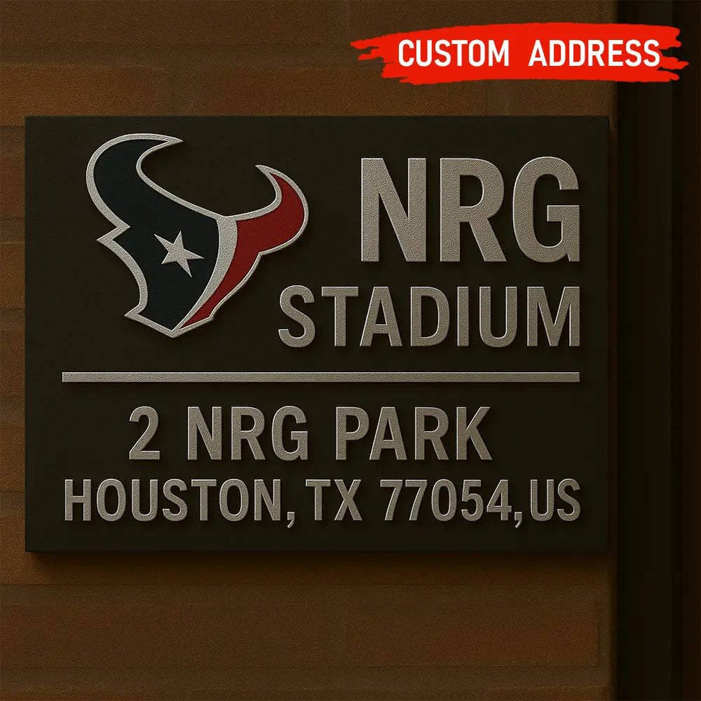 Houston Texans | Premium NFL Address Sign HI – HuddleStyle.com - Image 3