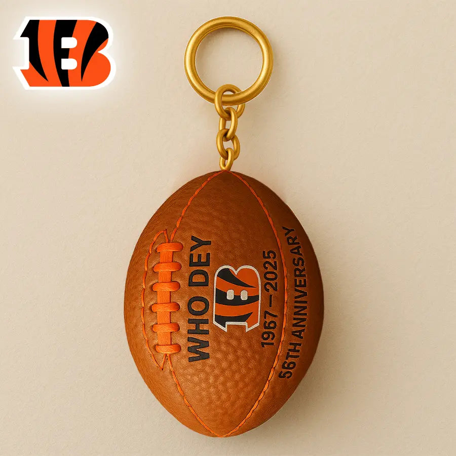 Cincinnati Bengals | Premium NFL Anniversary Keychain – HuddleStyle.com - Image 3