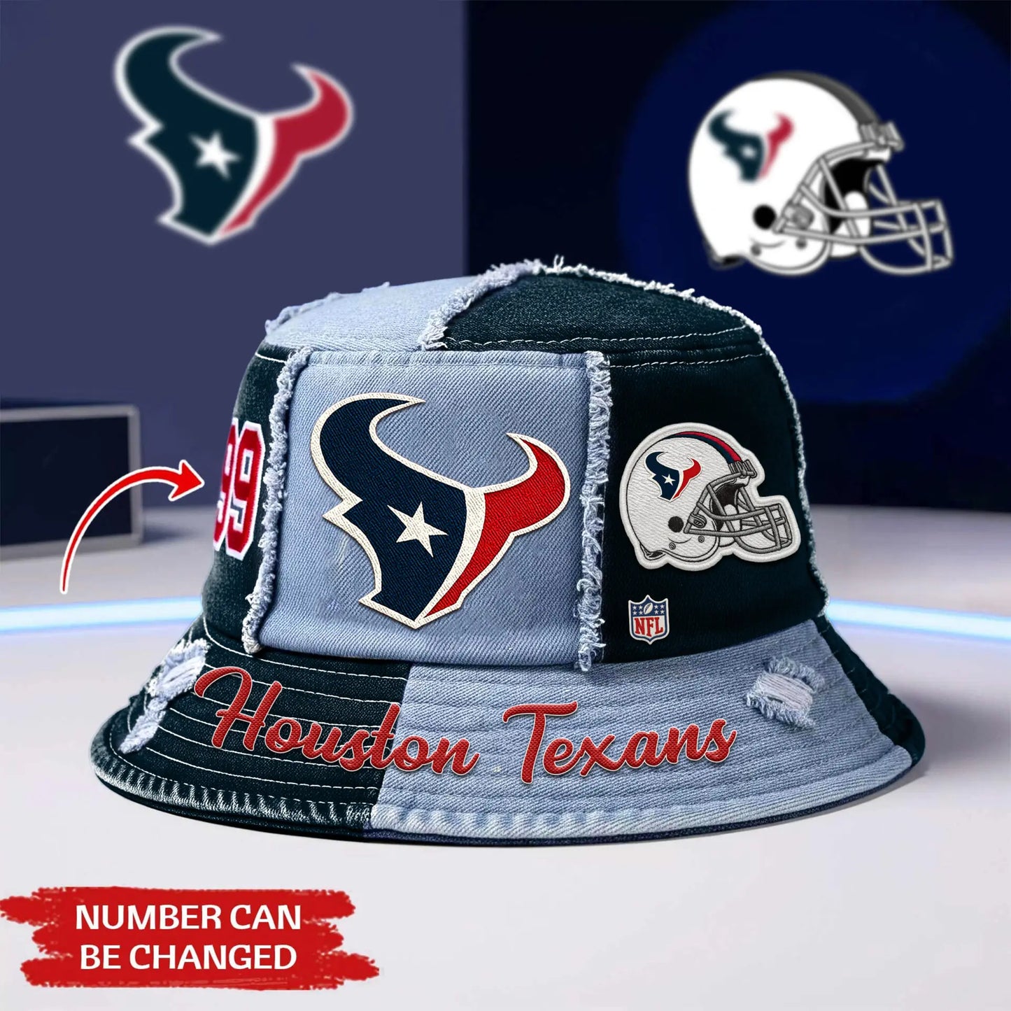 Houston Texans | Premium Bucket Hat TD – HuddleStyle.com - Image 2