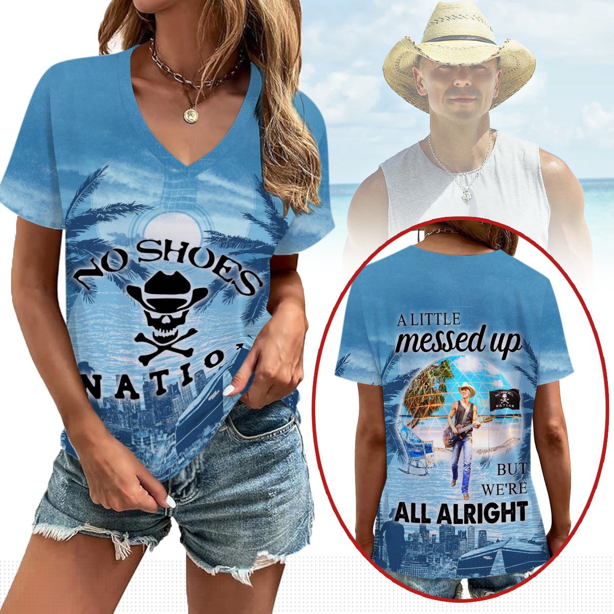 KNCN | Premium V-neck Short Sleeve Shirt