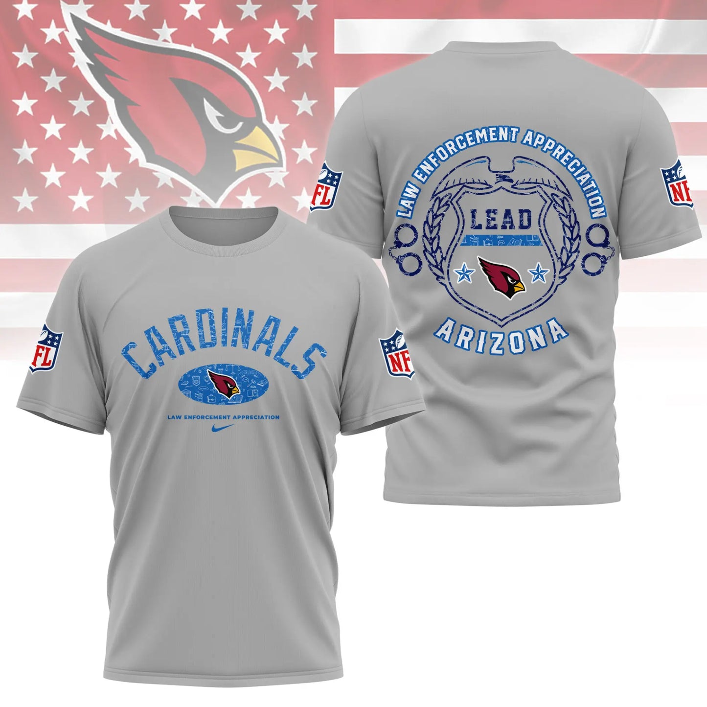 Arizona Cardinals | Premium Law Appreciation Month 3D Shirt NY – HuddleStyle.com - Image 5