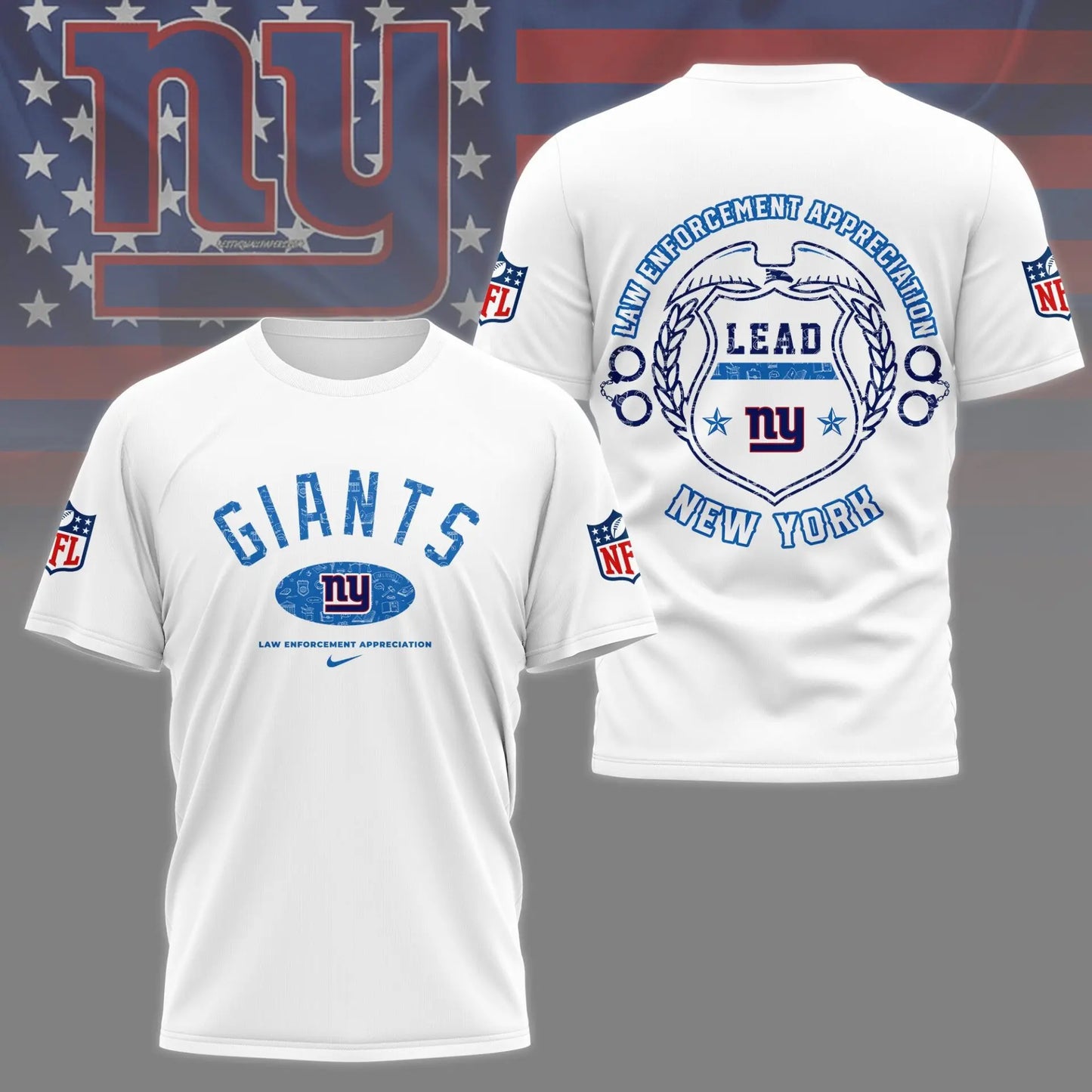 New York Giants | Premium Law Appreciation Month 3D Shirt NY – HuddleStyle.com - Image 5