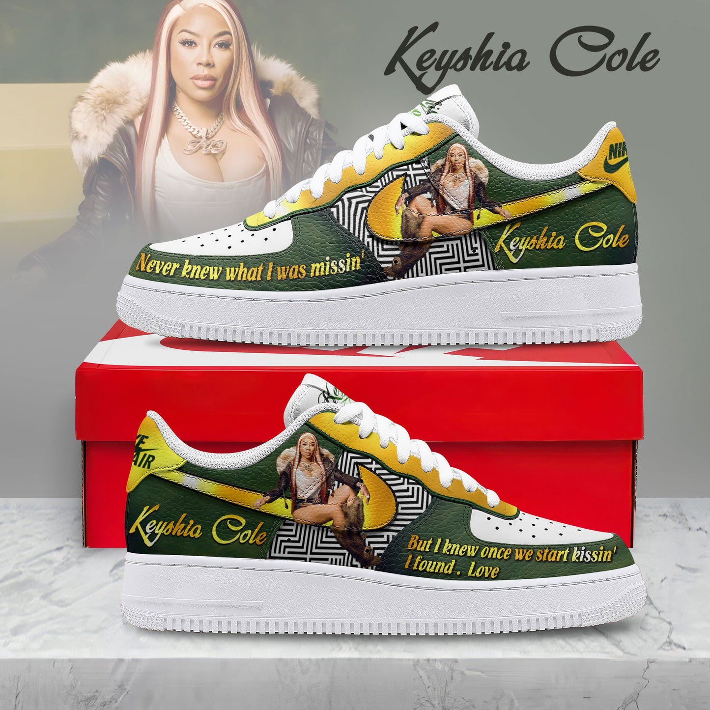 Keyshia Cole | PREMIUM KSCL AF1 SNEAKER TD