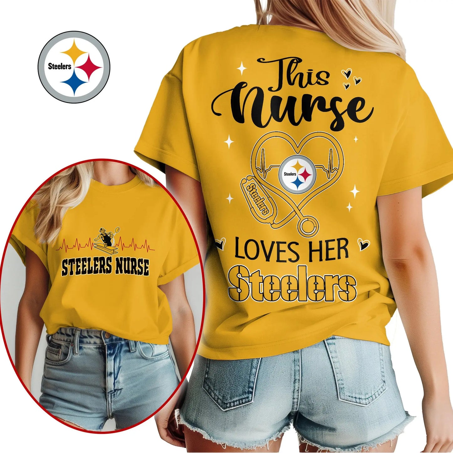 Pittsburgh Steelers | Premium Nurse Appreciation Month Women’s Shirt NY – HuddleStyle.com - Image 5