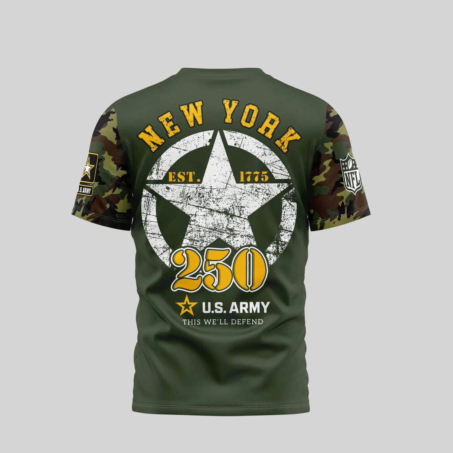 New York Giants | Premium U.S.Army 3D Shirt TD – HuddleStyle.com - Image 4