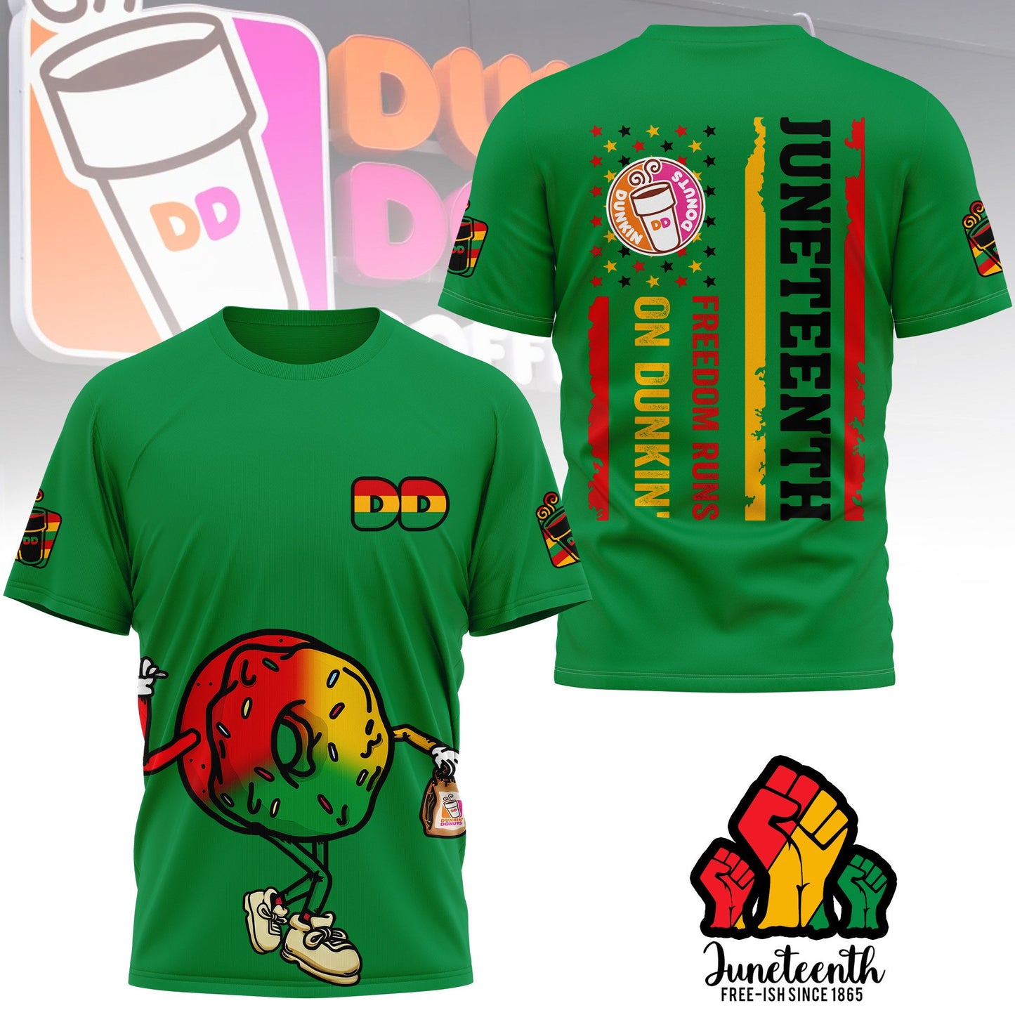 PREMIUM DKDN JUNETEENTH FREEDOM DAY 3D SHIRT NY
