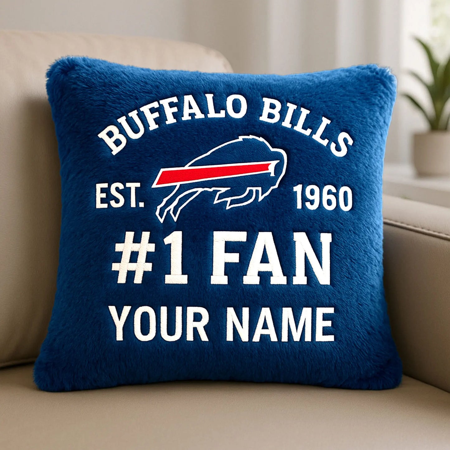 Buffalo Bills | Premium Custom Decorative Pillow TD – HuddleStyle.com - Main