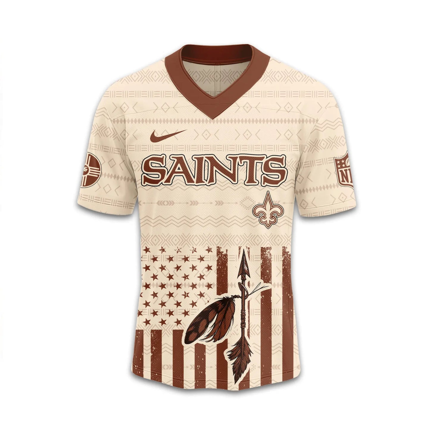 New Orleans Saints | Premium Native American Jersey TD – HuddleStyle.com - Image 4
