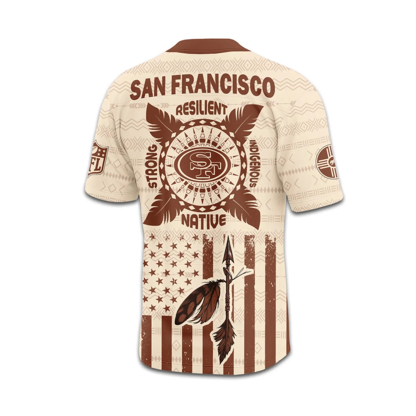San Francisco 49ers | Premium Native American Jersey TD – HuddleStyle.com - Image 4