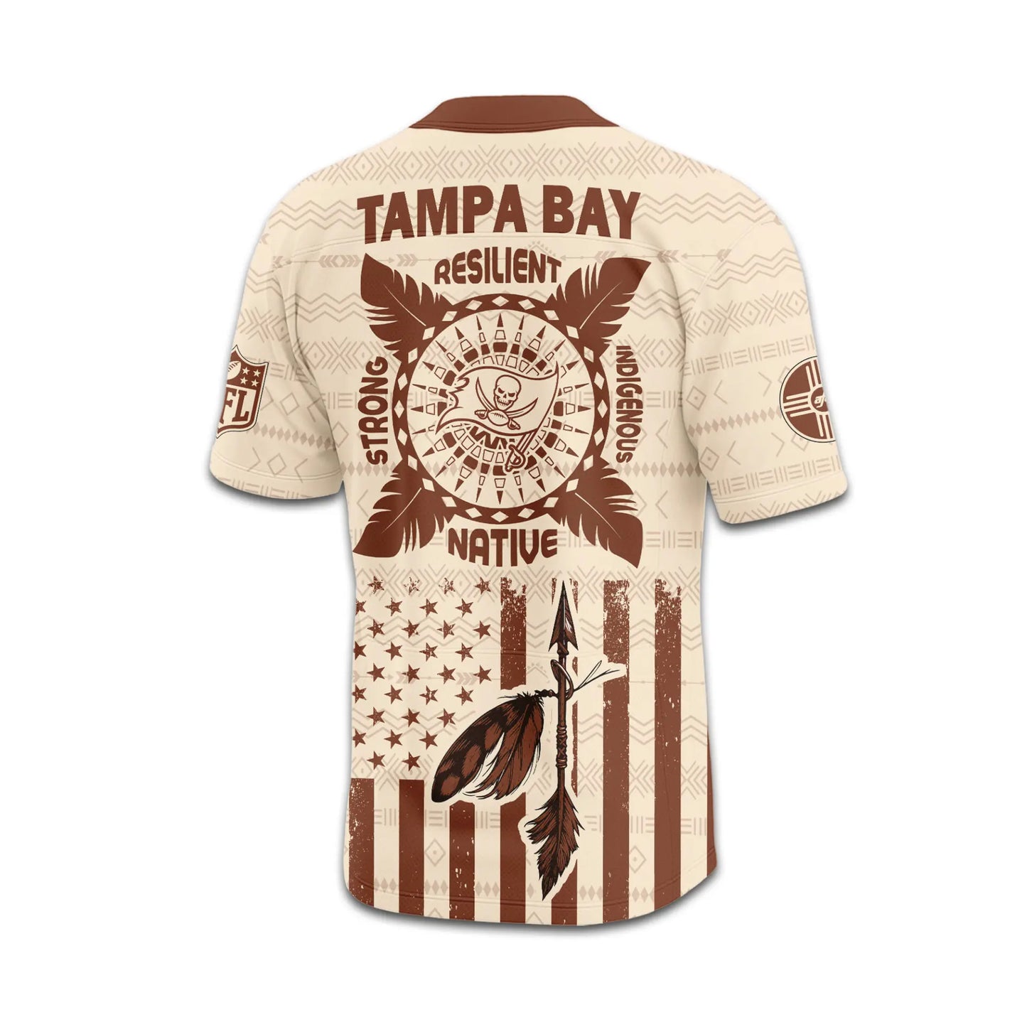 Tampa Bay Buccaneers | Premium Native American Jersey TD – HuddleStyle.com - Image 4