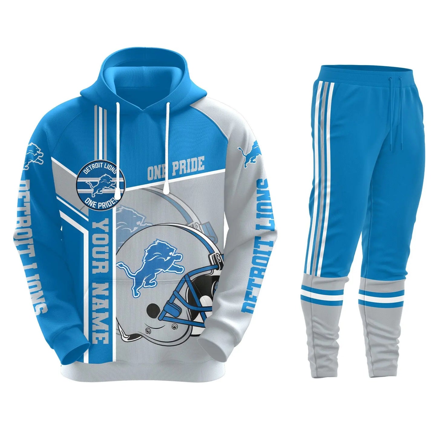 Detroit Lions | Premium Hoodie Legging and Jogger HI – HuddleStyle.com - Image 3