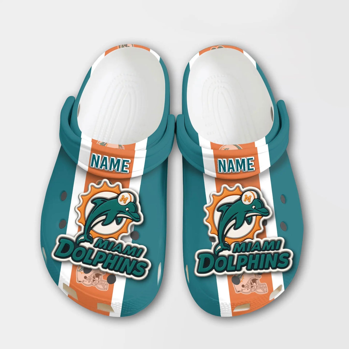 Miami Dolphins | PREMIUM NFL CLOGS TD – HuddleStyle.com - Image 2