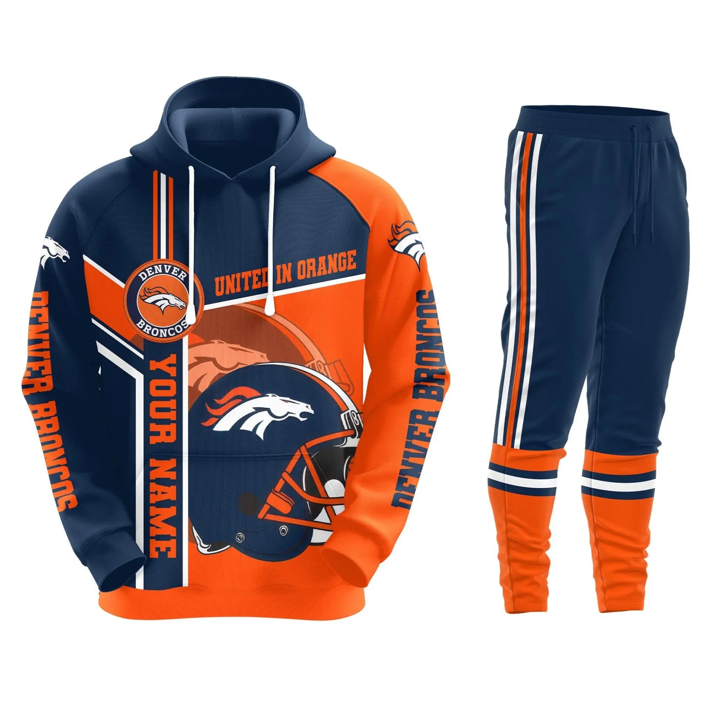 Denver Broncos | Premium Hoodie Legging and Jogger HI – HuddleStyle.com - Image 3