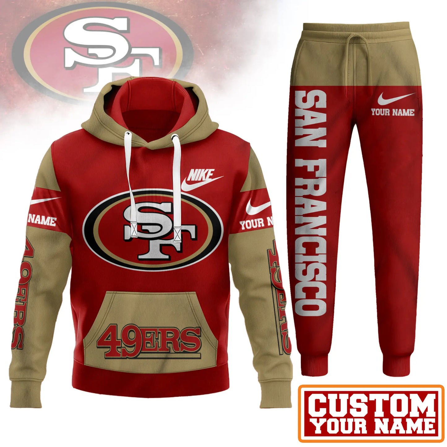 San Francisco 49ers | Premium Hoodie & Pants Set TD – HuddleStyle.com - Image 2