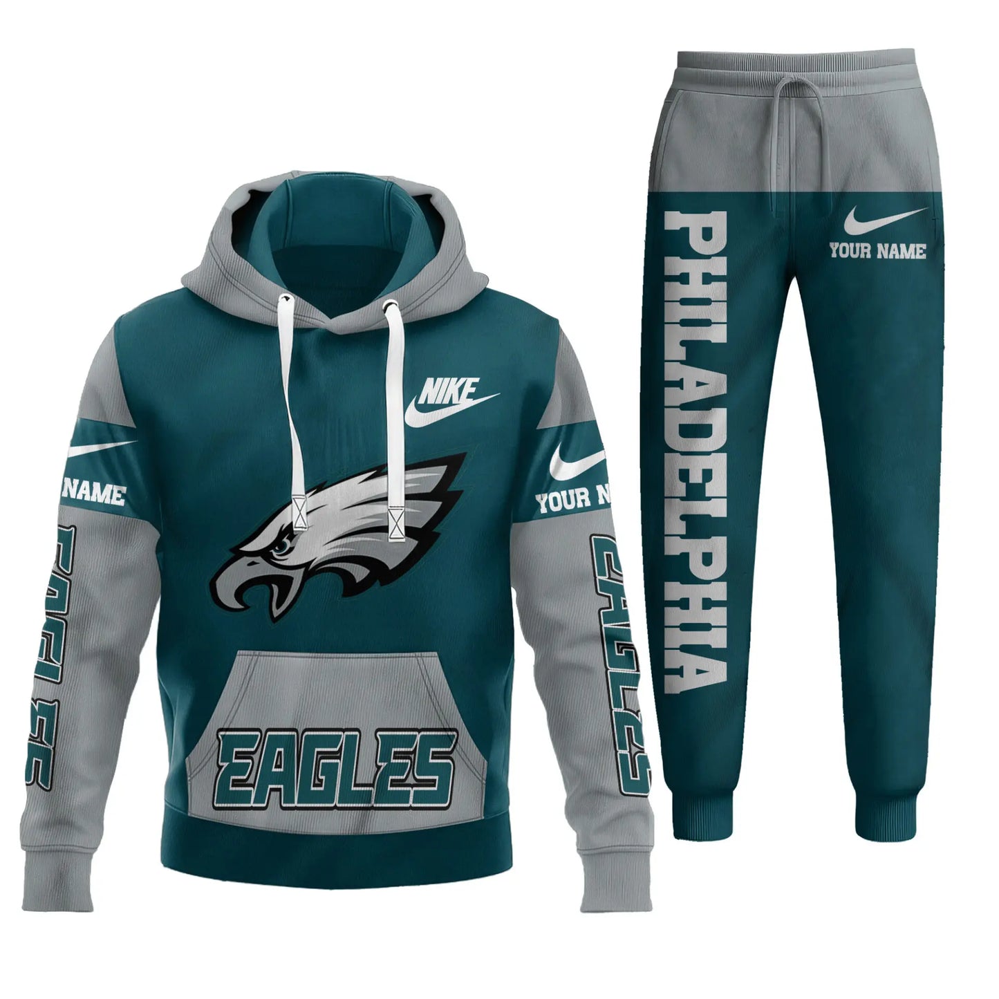 Philadelphia Eagles | Premium Hoodie & Pants Set TD – HuddleStyle.com - Image 2