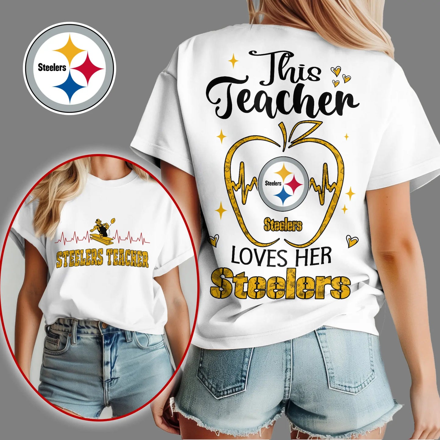 Pittsburgh Steelers | Premium Teacher Appreciation Month Women Shirt NY – HuddleStyle.com - Image 4