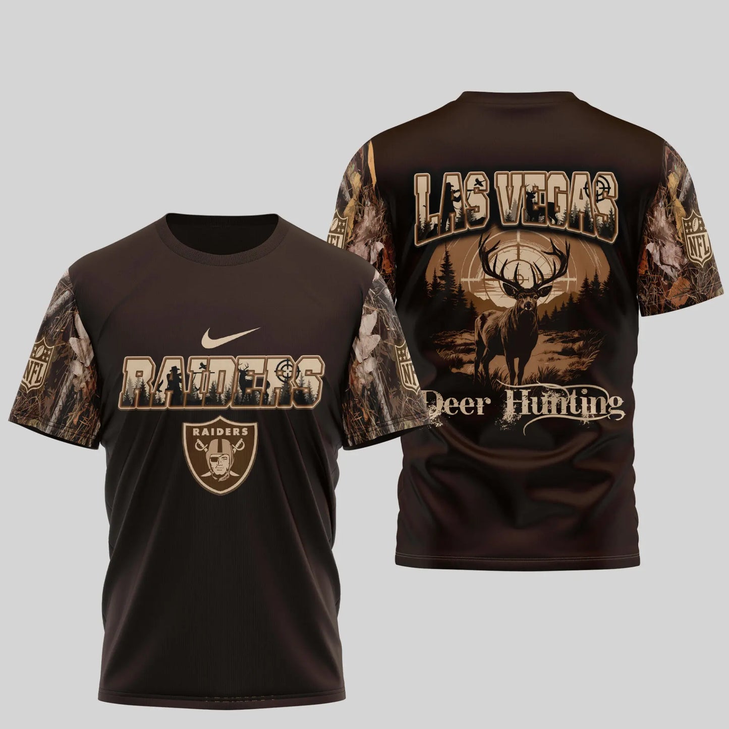 Las Vegas Raiders | Premium NFL Deer Hunting 3D Shirt TD – HuddleStyle.com - Image 4