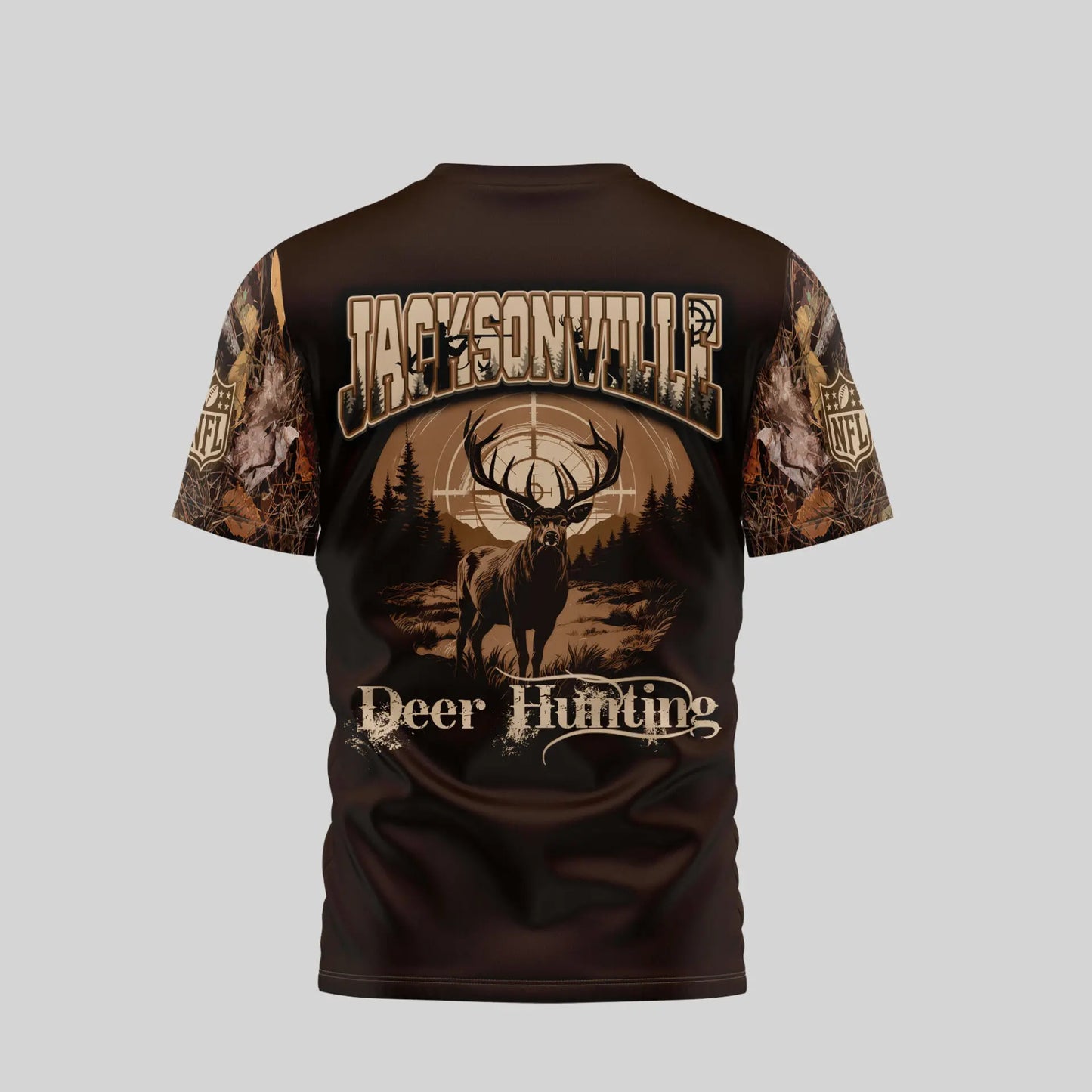Jacksonville Jaguars | Premium NFL Deer Hunting 3D Shirt TD – HuddleStyle.com - Image 4