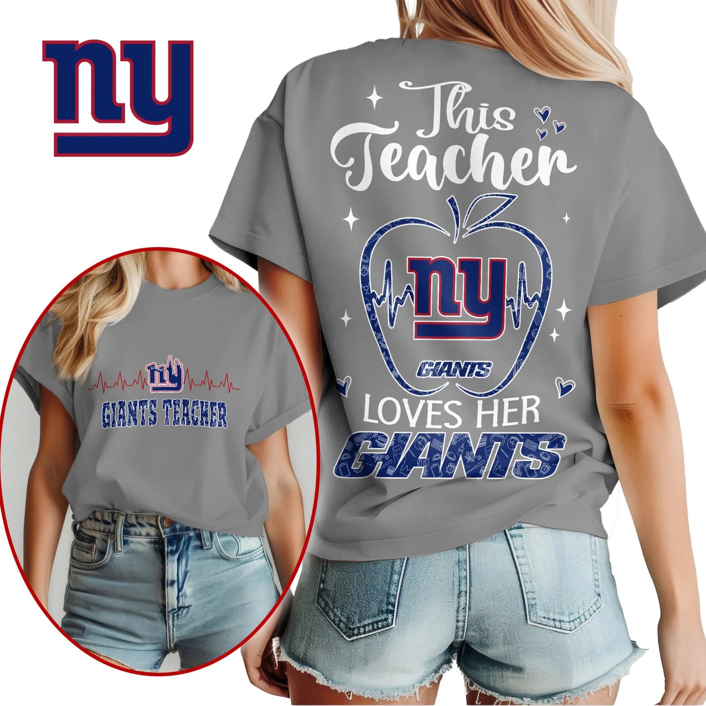 New York Giants | Premium Teacher Appreciation Month Women Shirt NY – HuddleStyle.com - Image 5