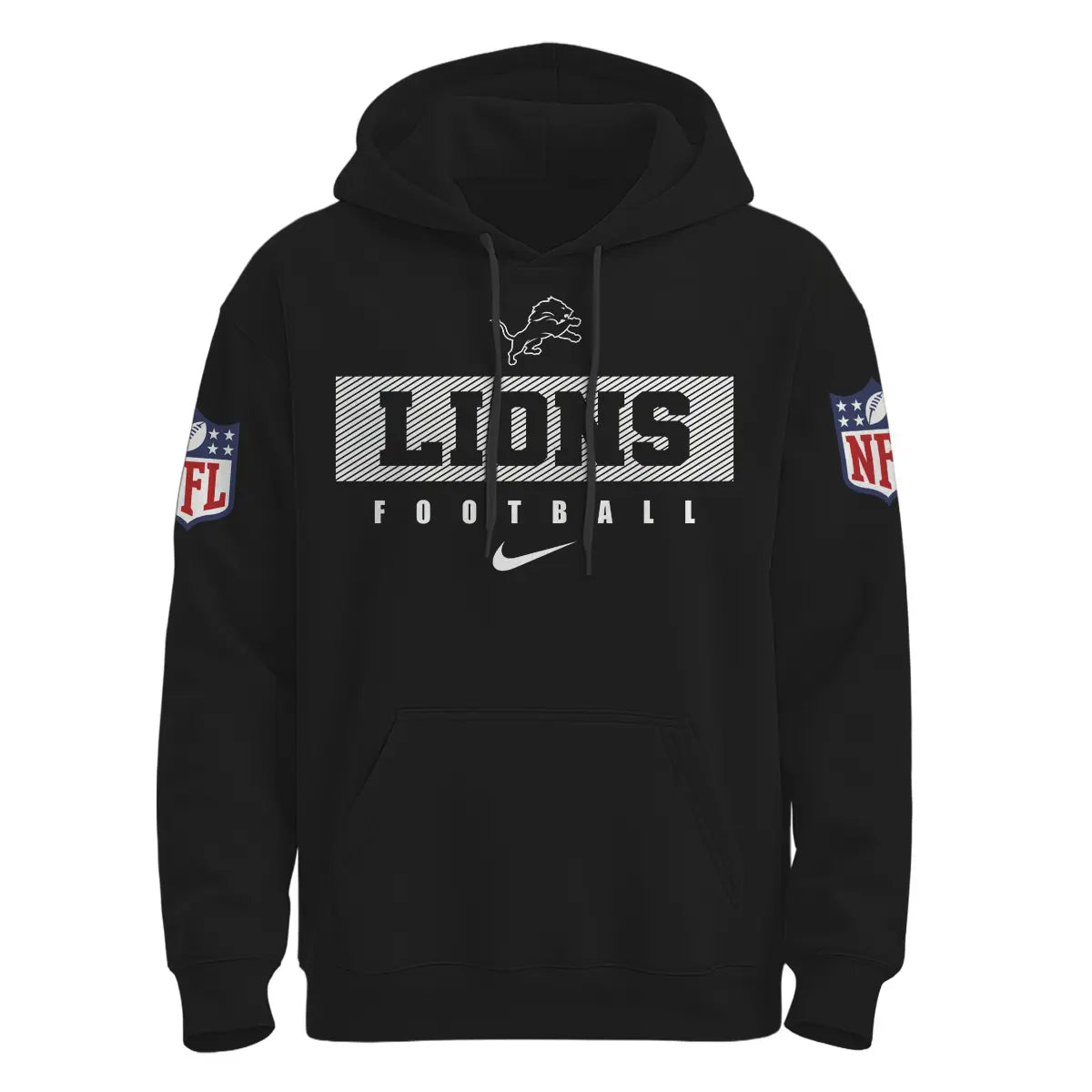 Detroit Lions | Premium NFL Pow Mia Hoodie TD – HuddleStyle.com - Image 3