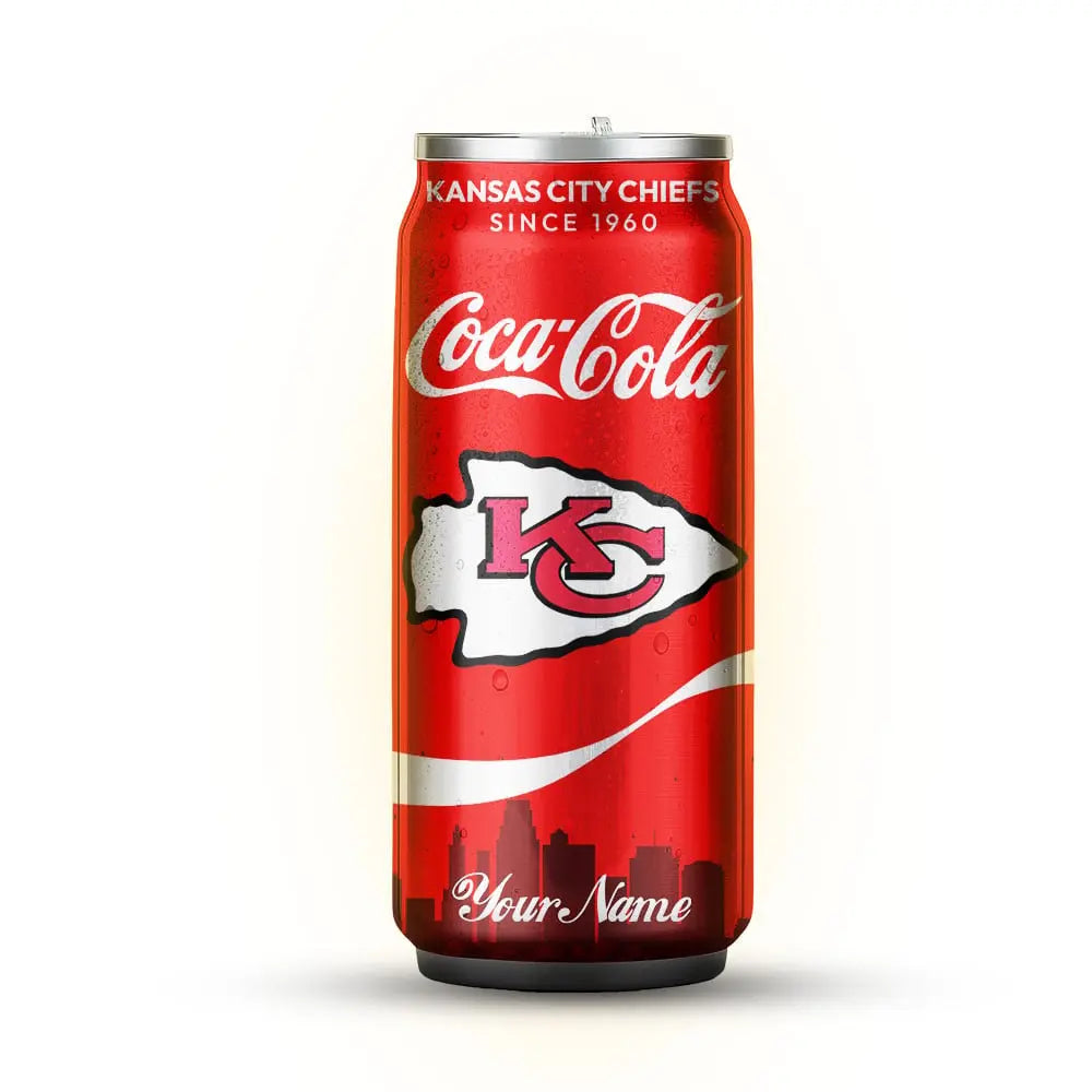 Kansas City Chiefs | NFL Coca Cola Can Shaped Tumbler TD – HuddleStyle.com - Image 3