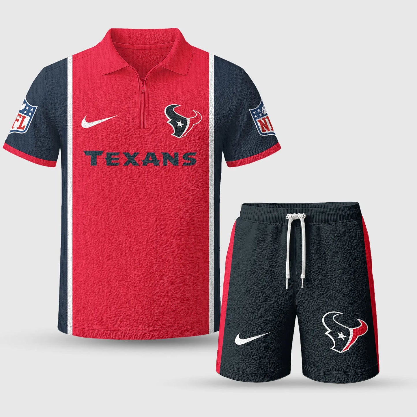 Houston Texans | Premium NFL Combo Polo And Shorts TD – HuddleStyle.com - Image 4