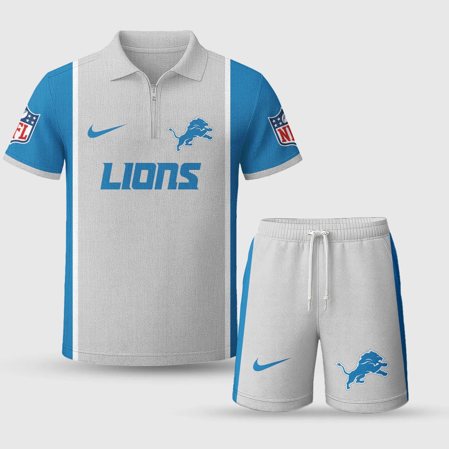 Detroit Lions | Premium NFL Combo Polo And Shorts TD – HuddleStyle.com - Image 4