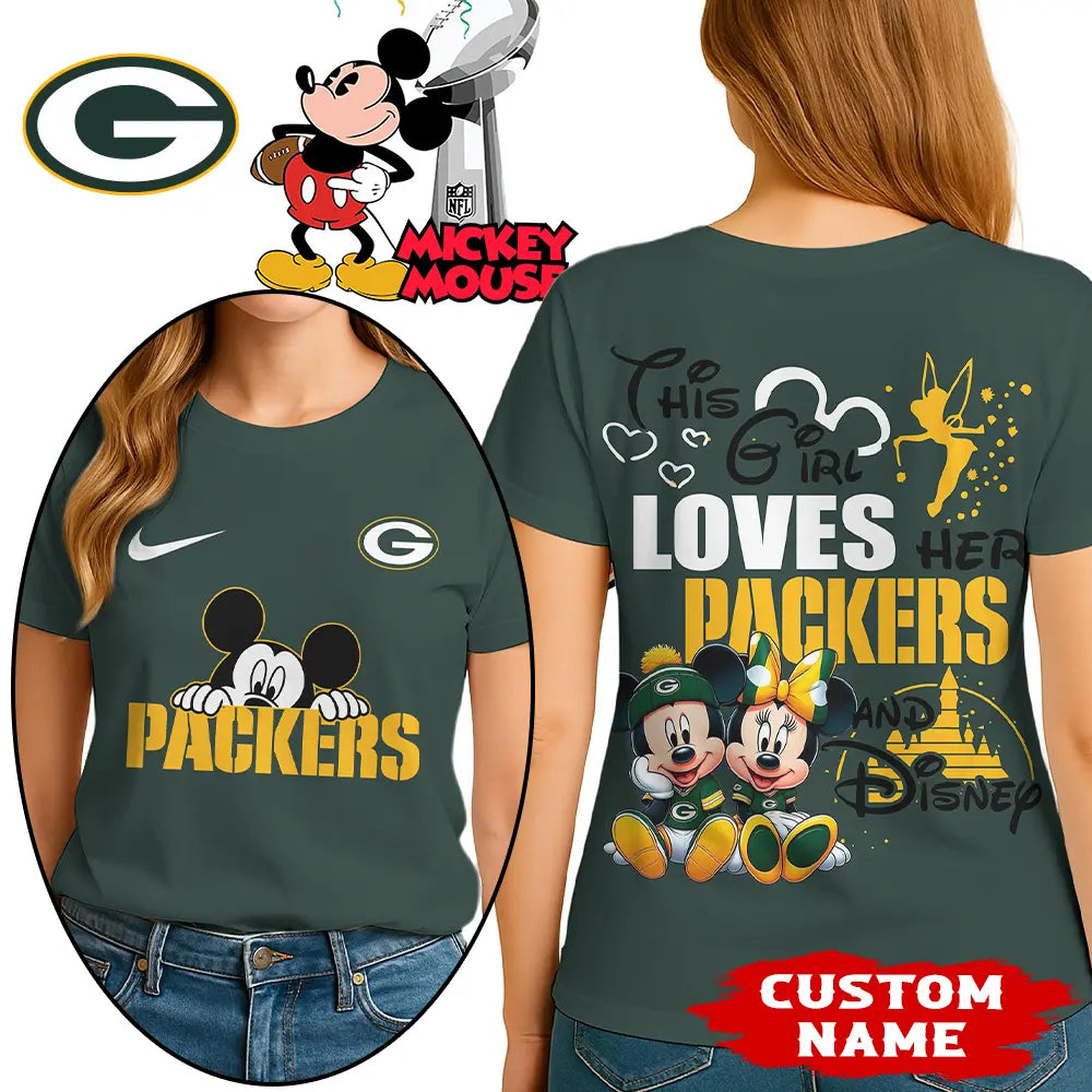 Green Bay Packers | Premium NFL Mickey Shirt HI – HuddleStyle.com - Image 3