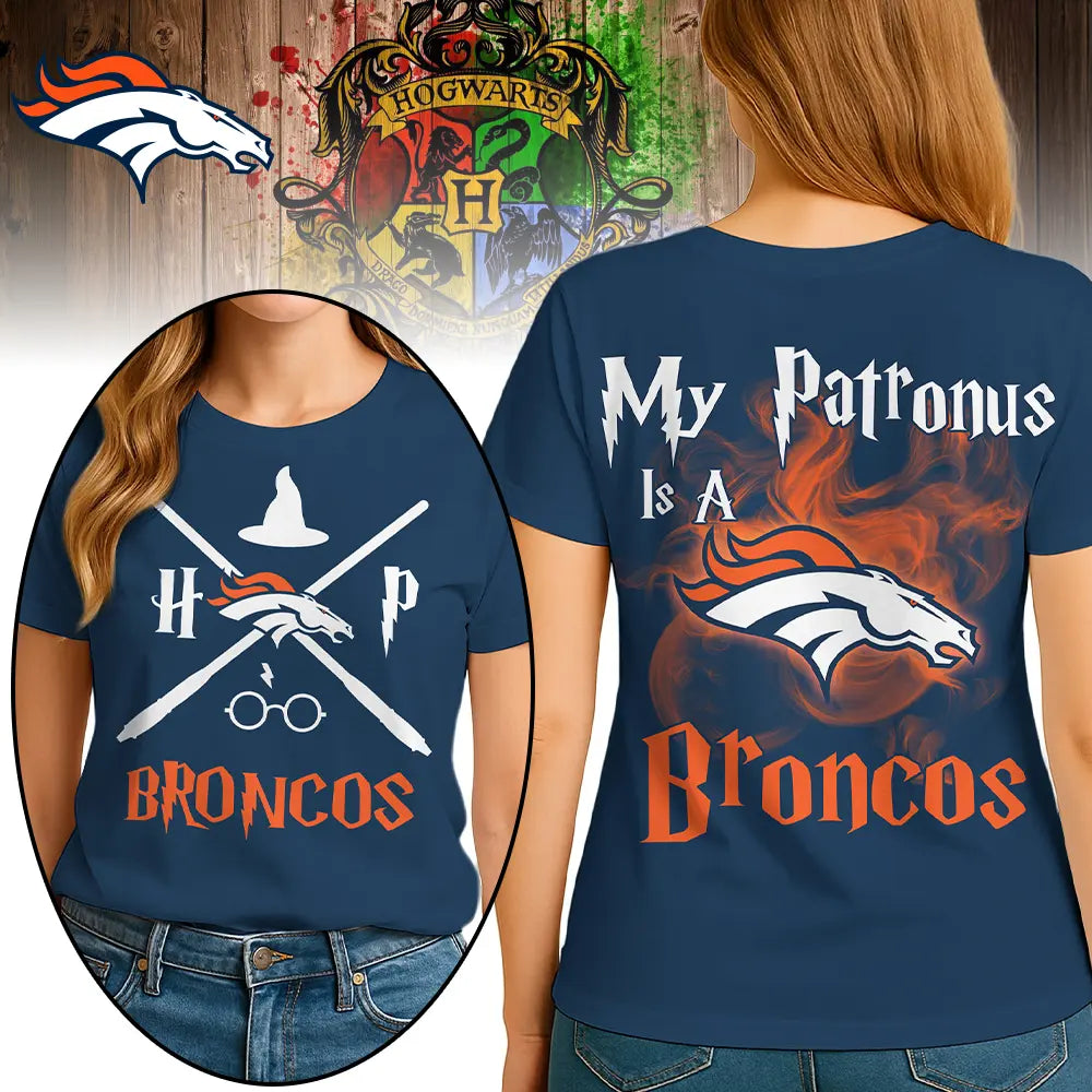 Denver Broncos | Premium NFL and Harry Potter Fan Shirt HI – HuddleStyle.com - Image 2