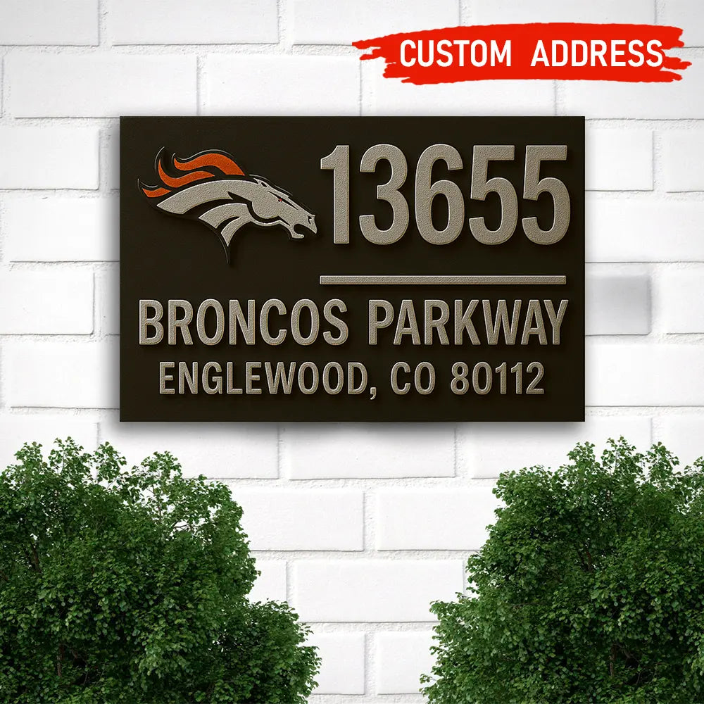 Denver Broncos | Premium NFL Address Sign HI – HuddleStyle.com - Image 3