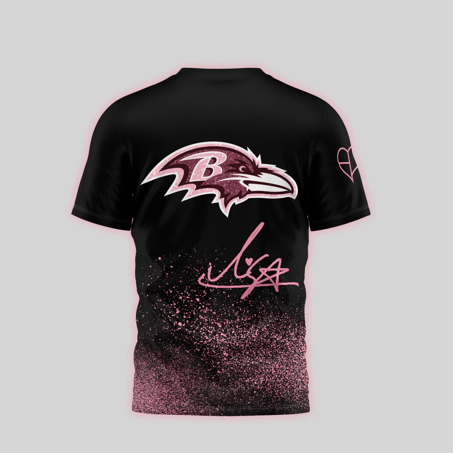 Baltimore Ravens | Premium NFL x BlackPink 3D Shirt TD – HuddleStyle.com - Image 4