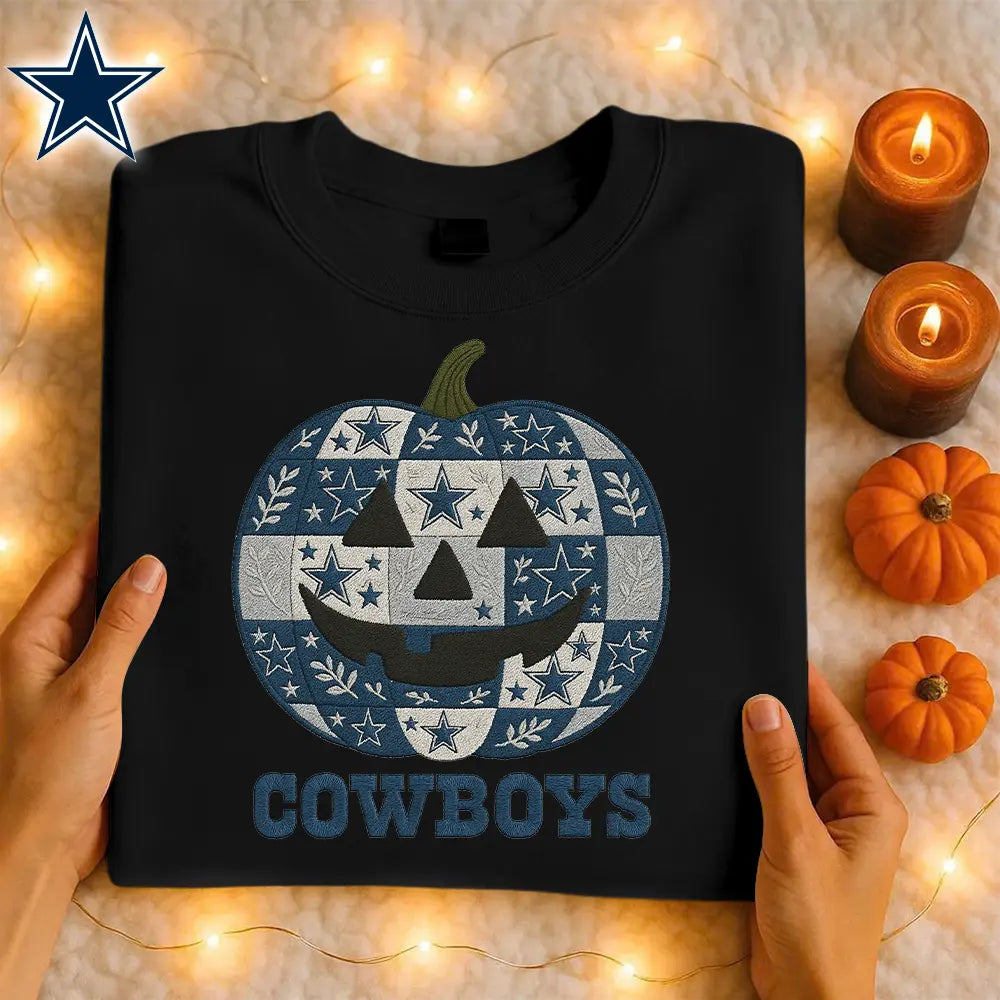 Dallas Cowboys | Premium NFL Pumpkin Shirt – HuddleStyle.com - Image 4