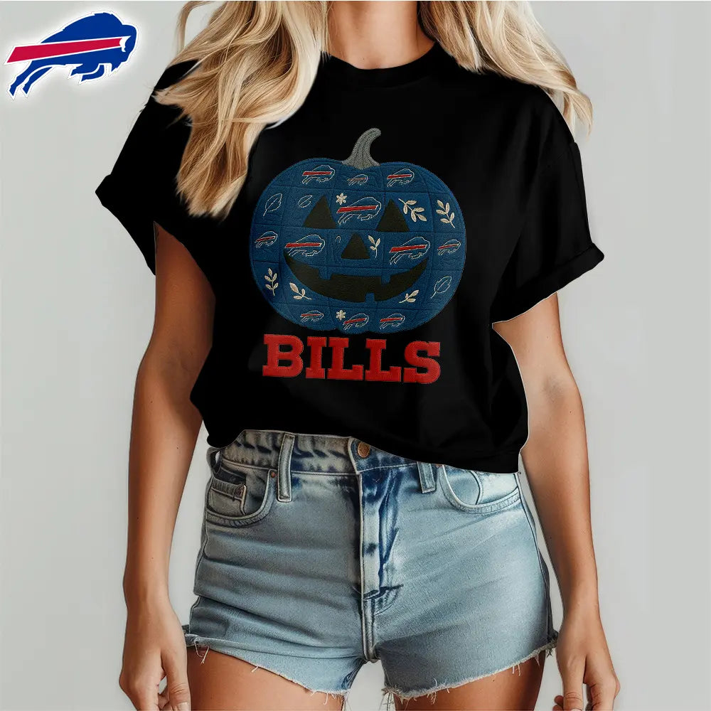 Buffalo Bills | Premium NFL Pumpkin Shirt – HuddleStyle.com - Image 4