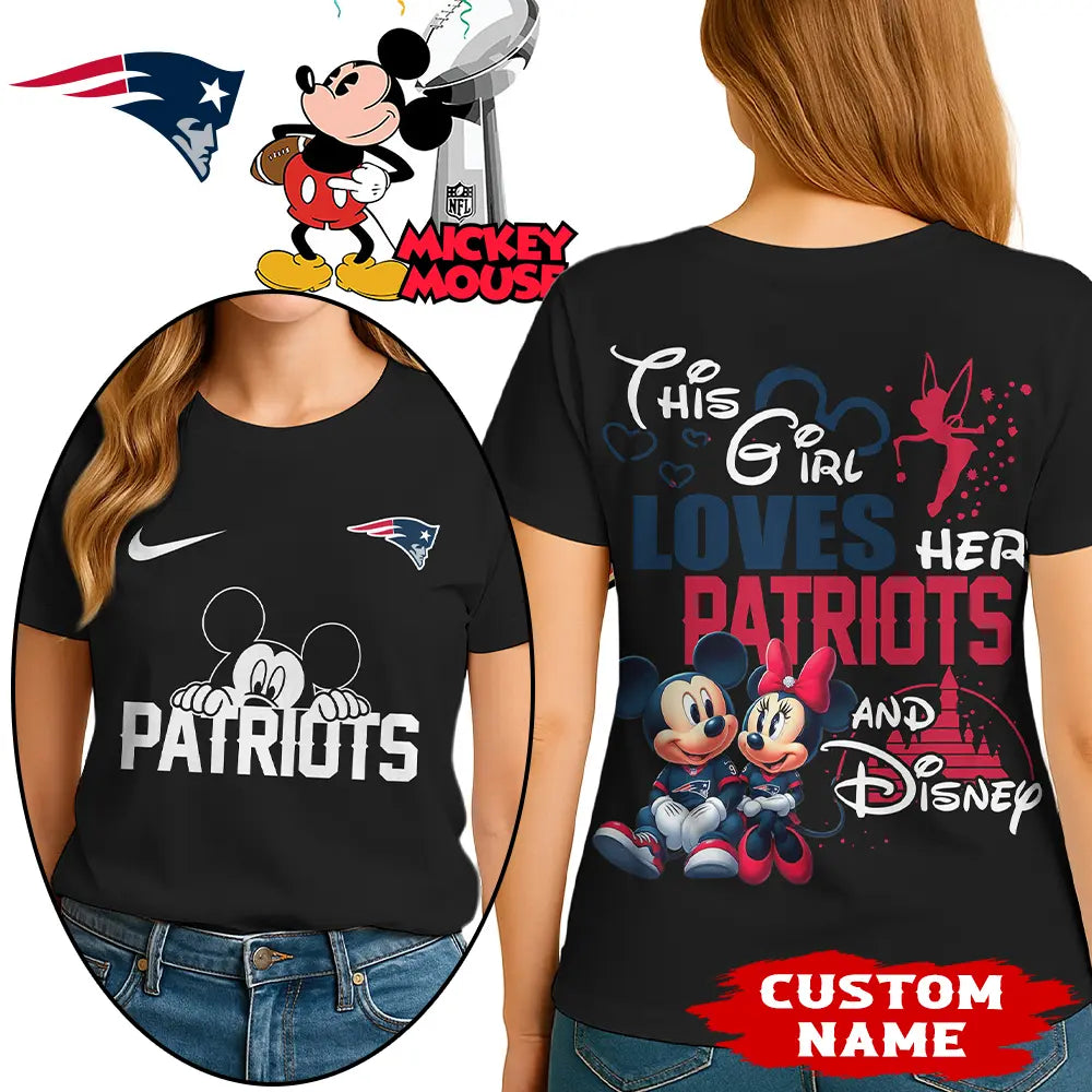 New England Patriots | Premium NFL Mickey Shirt HI – HuddleStyle.com - Image 3