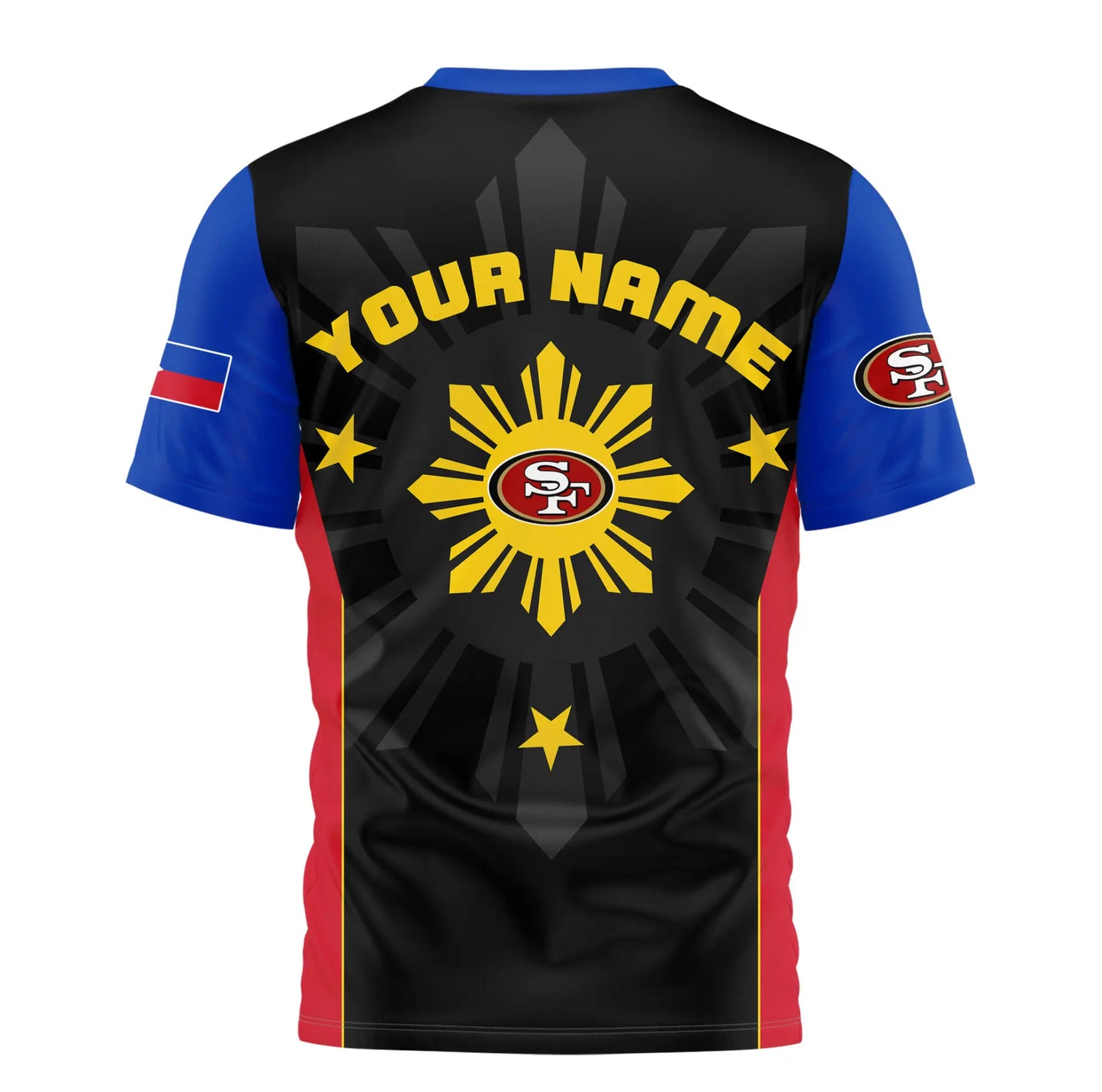 San Francisco 49ers | Premium NFL Filipino Heritage Celebration 3D Shirt HI – HuddleStyle.com - Image 3