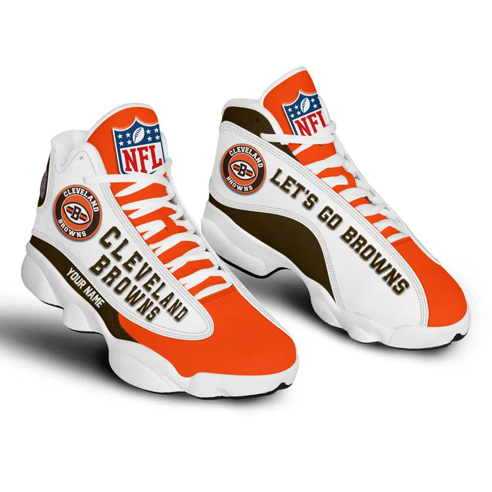 Cleveland Browns | Premium NFL Game Day Air Jordan 13 TD – HuddleStyle.com - Image 3