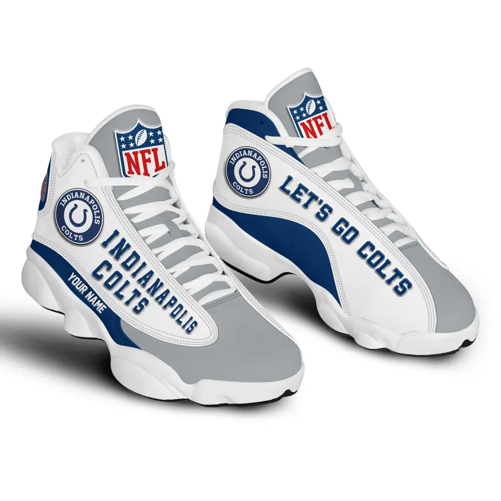 Indianapolis Colts | Premium NFL Game Day Air Jordan 13 TD – HuddleStyle.com - Image 3