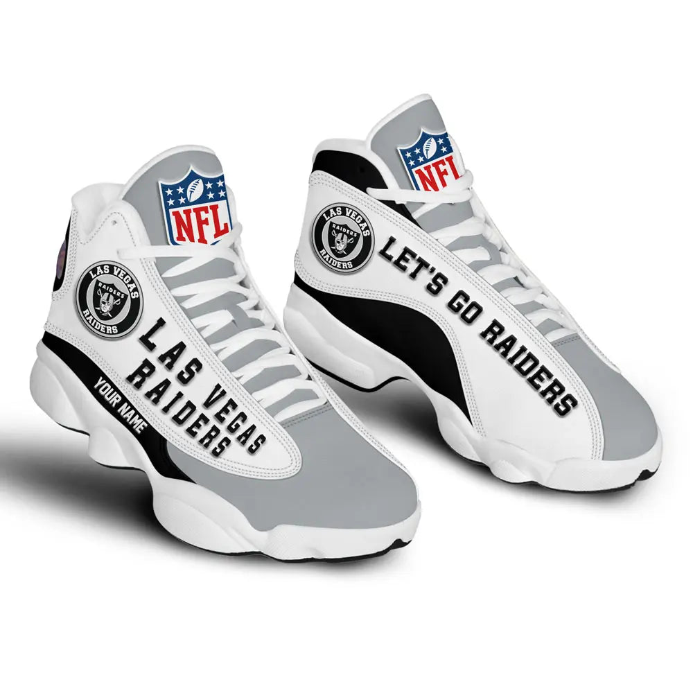 Las Vegas Raiders | Premium NFL Game Day Air Jordan 13 TD – HuddleStyle.com - Image 3