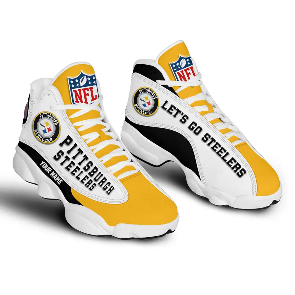 Pittsburgh Steelers | Premium NFL Game Day Air Jordan 13 TD – HuddleStyle.com - Image 3