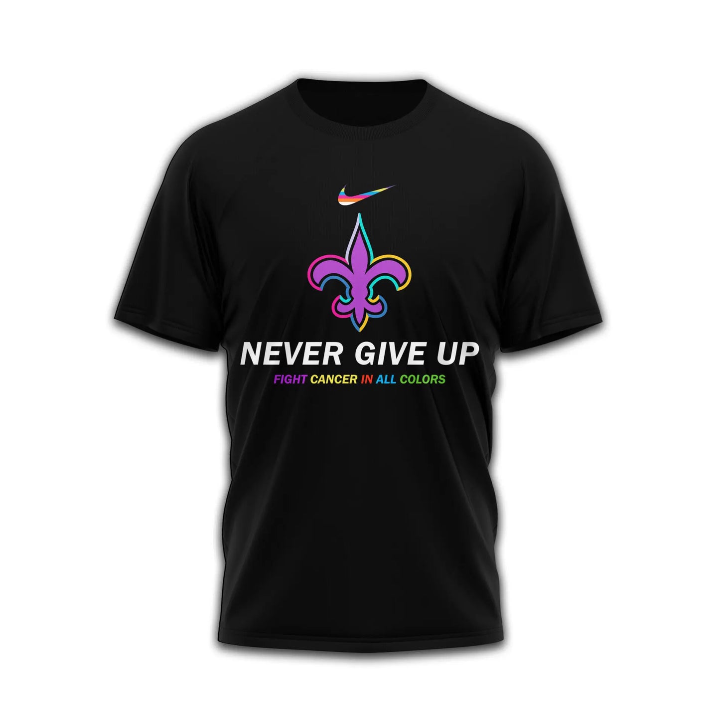 New Orleans Saints | Premium Fight Cancer In All Colors 3D Shirt TD – HuddleStyle.com - Image 4