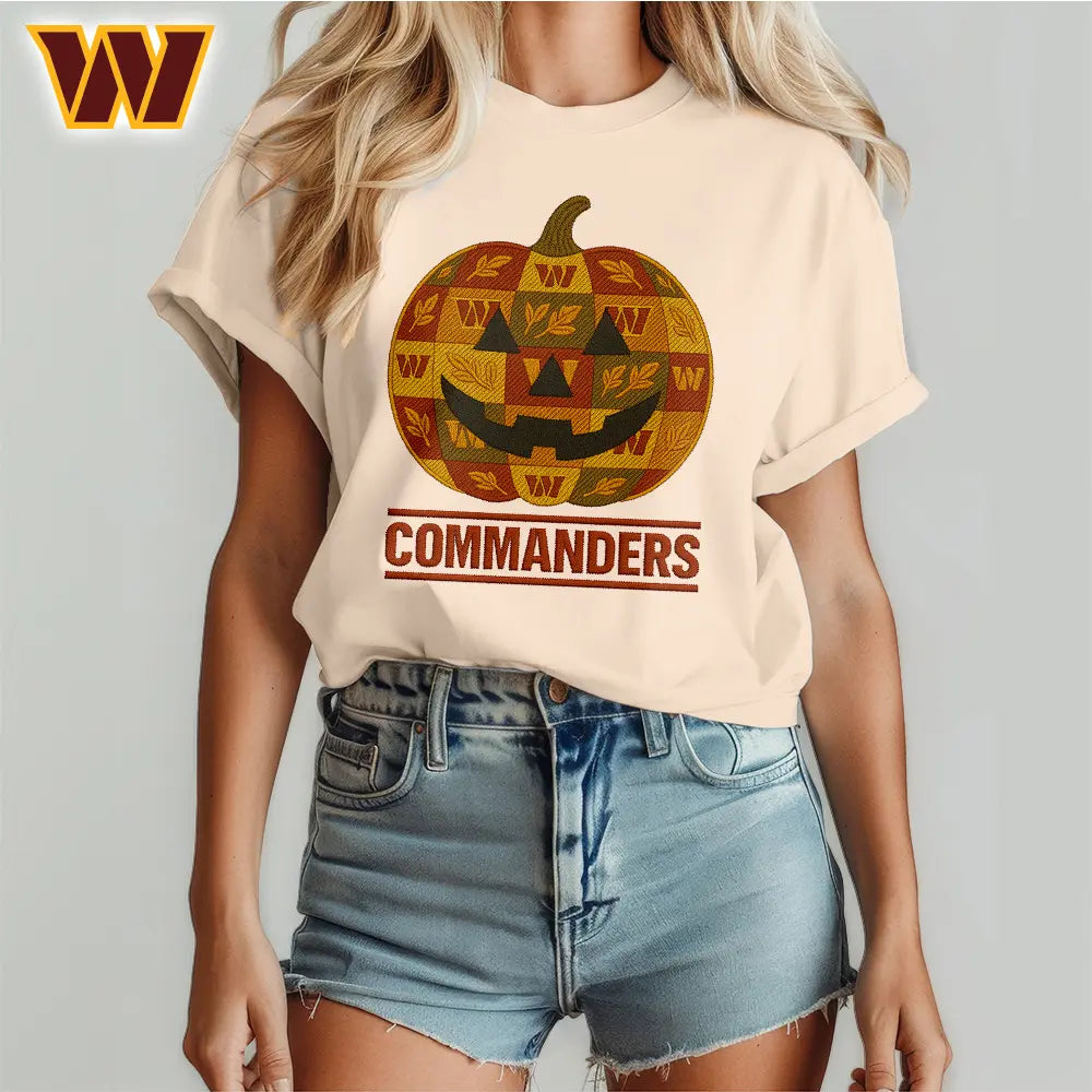 Washington Commanders | Premium NFL Pumpkin Shirt – HuddleStyle.com - Image 4