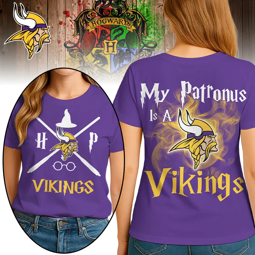 Minnesota Vikings | Premium NFL and Harry Potter Fan Shirt HI – HuddleStyle.com - Image 2