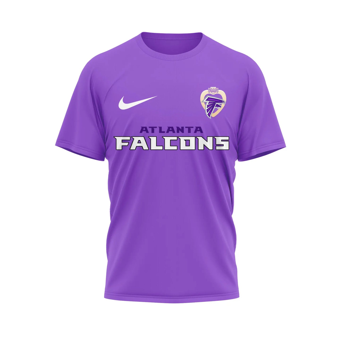 Atlanta Falcons | Premium NFL Premium National Purple Heart Day 3D Shirt HI – HuddleStyle.com - Image 3